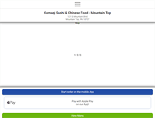 Tablet Screenshot of komaqisushi.com